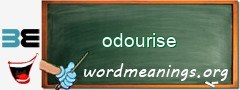 WordMeaning blackboard for odourise